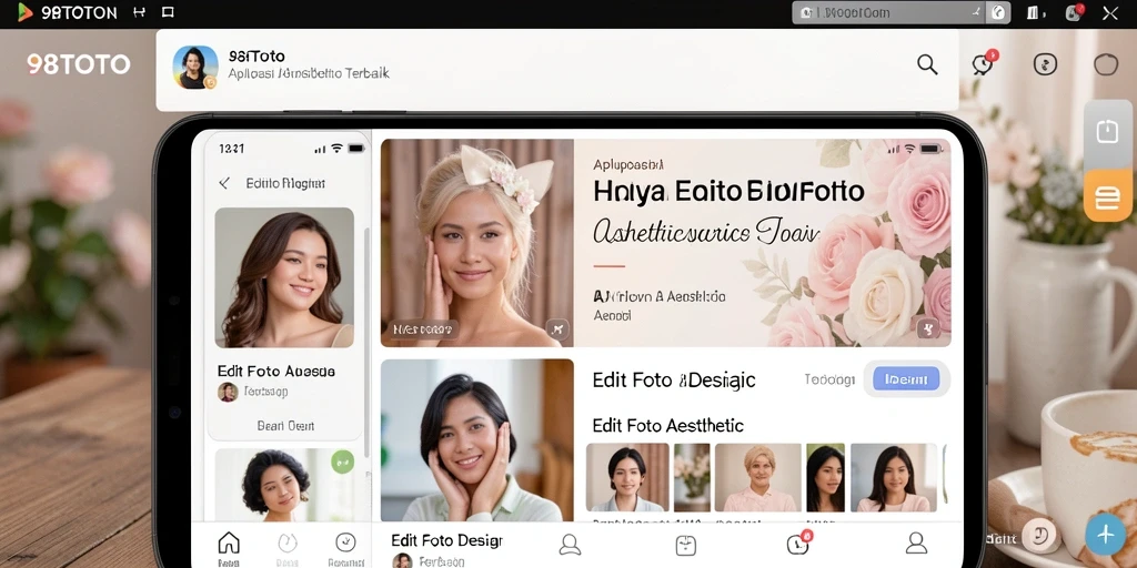 Tampilan antarmuka <strong>98TOTO</strong> yang estetik dan user-friendly.
