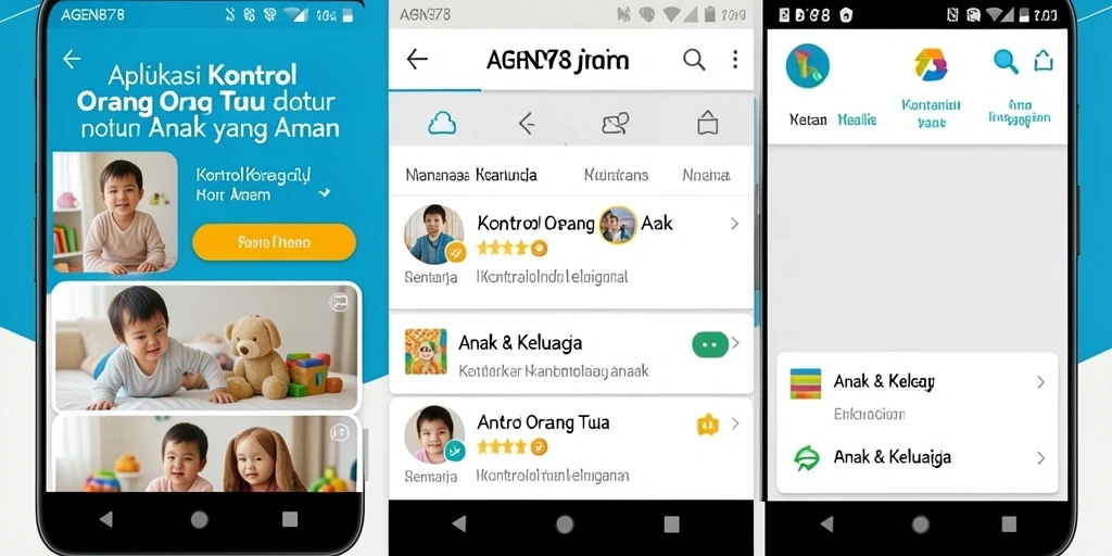 Antarmuka aplikasi AGEN878 yang ramah pengguna untuk kontrol orang tua.
