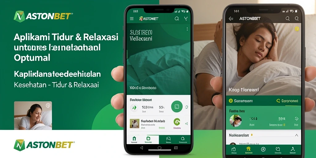 Tampilan antarmuka aplikasi ASTONBET untuk Tidur & Relaksasi yang menenangkan.