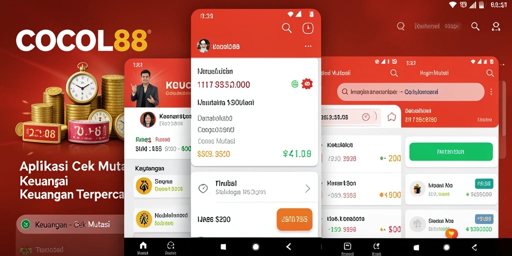 Antarmuka COCOL88 menampilkan fitur Cek Mutasi yang informatif dan mudah diakses.