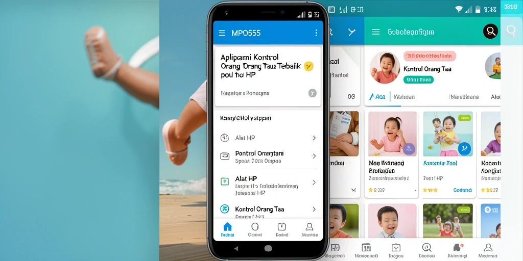 Tampilan antarmuka MPO555 yang intuitif dan mudah digunakan untuk kontrol orang tua.