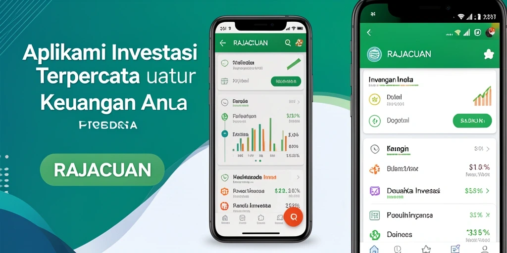 Antarmuka RAJACUAN yang intuitif dan informatif untuk investasi Anda.