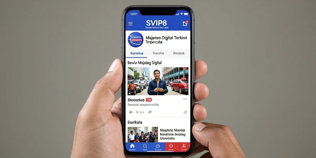 Antarmuka pengguna SVIP8 yang menarik dan interaktif.