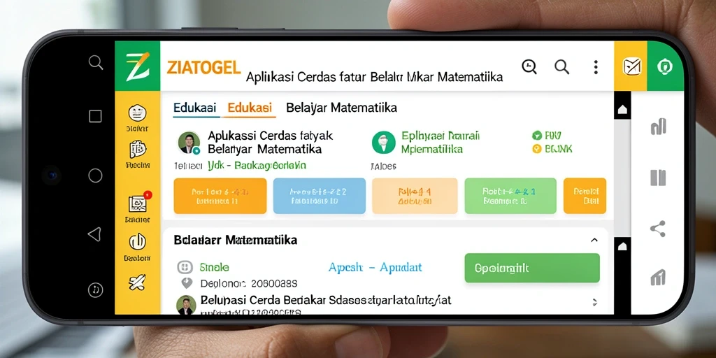 Tampilan antarmuka ZIATOGEL yang menarik dan interaktif.